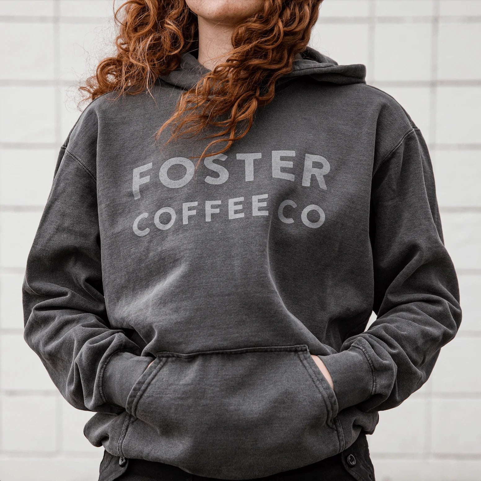 Grey on Grey Hoodie - Foster Coffee