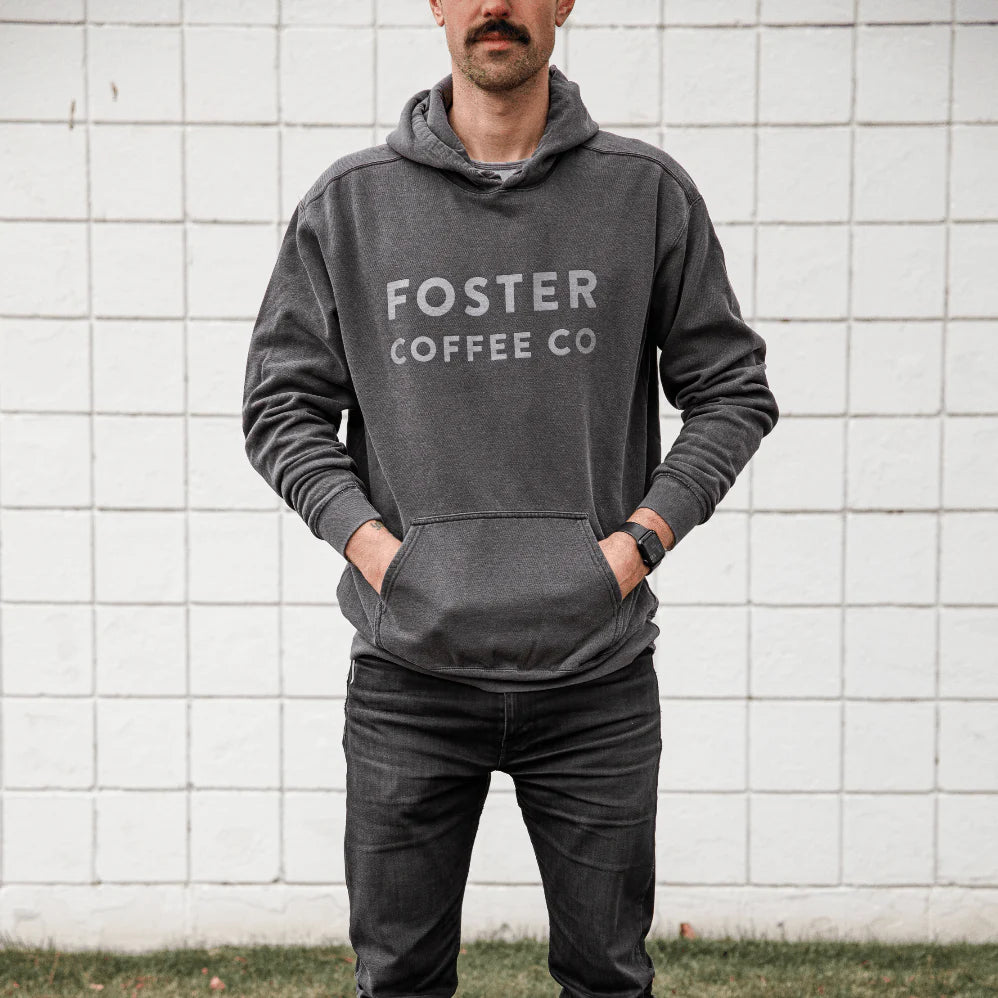Grey on Grey Hoodie - Foster Coffee